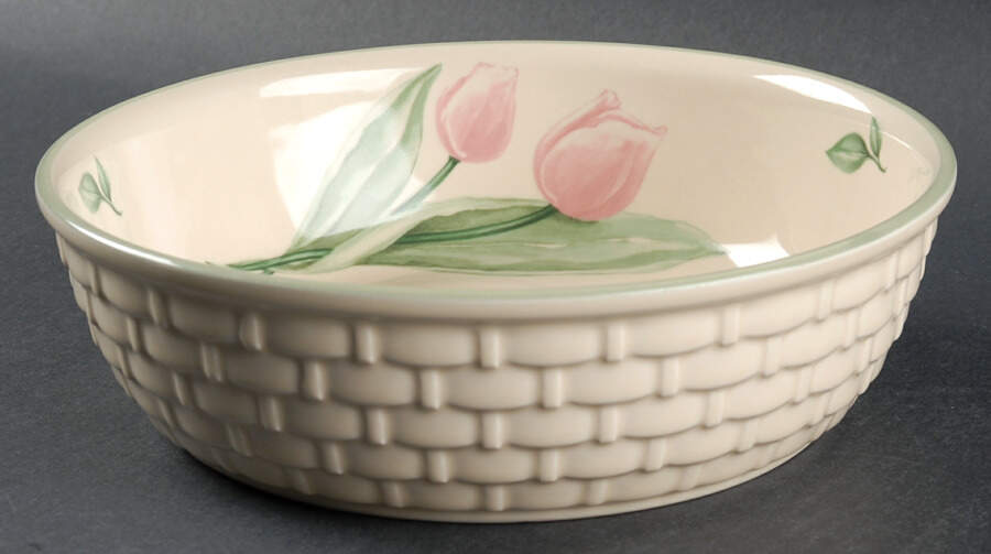 Garden Party (Garden Impressions) 8" Wicker Bowl by Pfaltzgraff-1