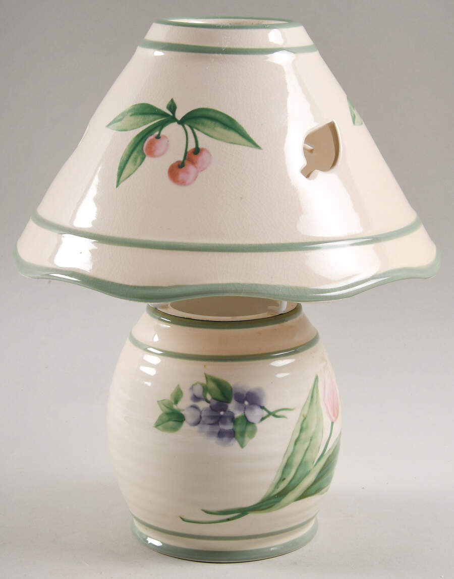Garden Party (Garden Impressions) Candle Lamp & Shade by Pfaltzgraff-1