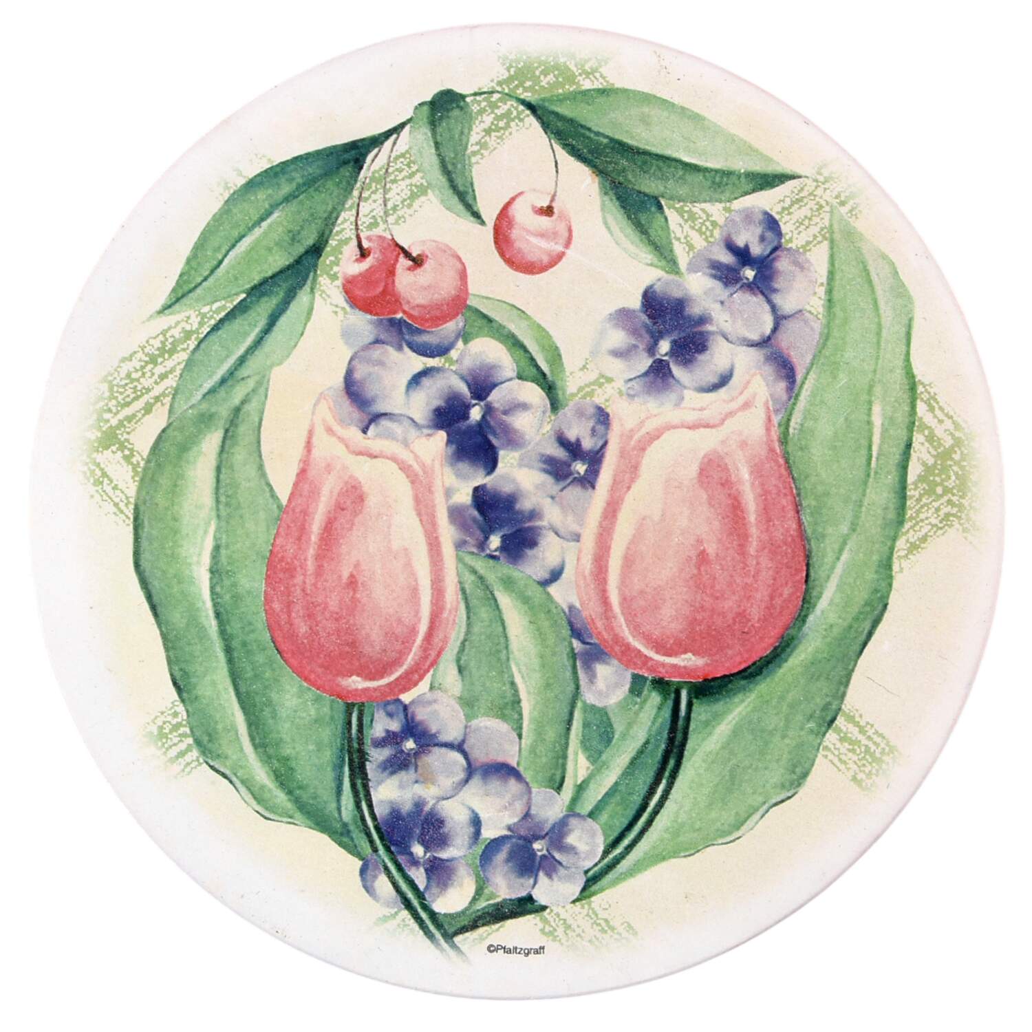 Garden Party (Garden Impressions) Individual Deco Stone Coaster by Pfaltzgraff-1