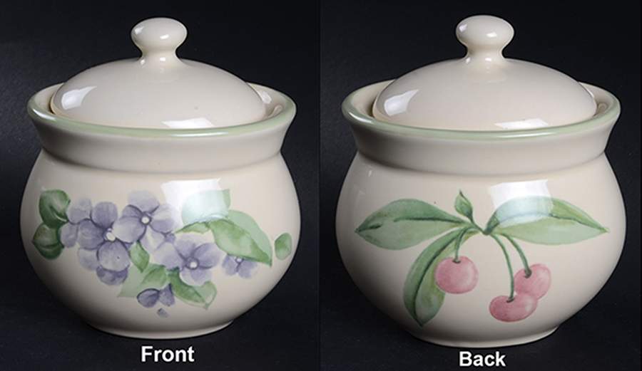 Garden Party (Garden Impressions) Oval Sugar Bowl & Lid by Pfaltzgraff-1