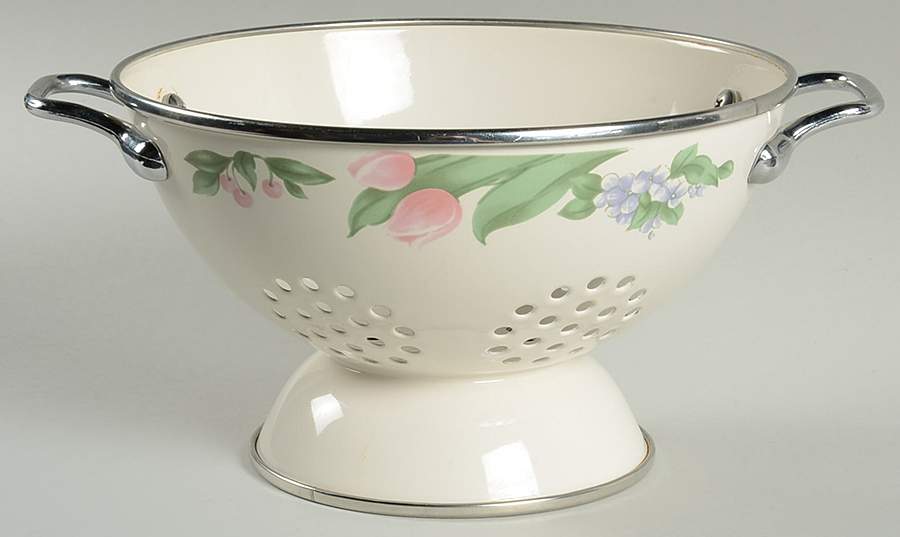 Garden Party (Garden Impressions) Metal Colander by Pfaltzgraff-1
