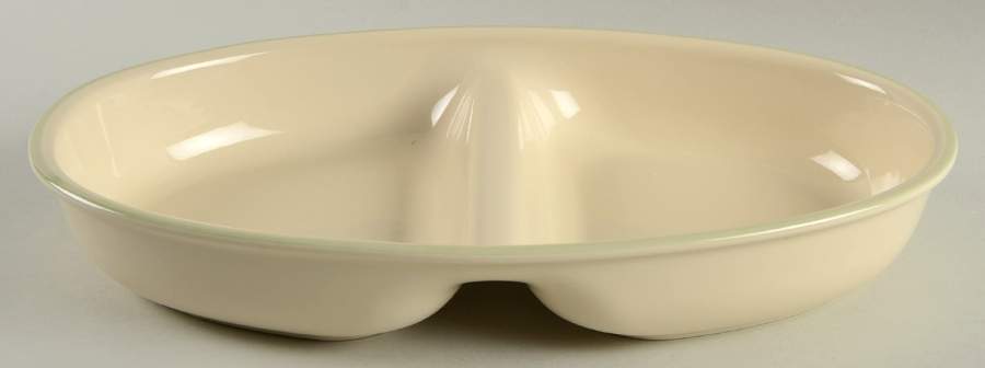 Garden Party (Garden Impressions) 12" Oval Divided Vegetable Bowl by Pfaltzgraff-1