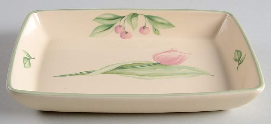 Garden Party (Garden Impressions) Tray for Individual Dipper Set by Pfaltzgraff-1