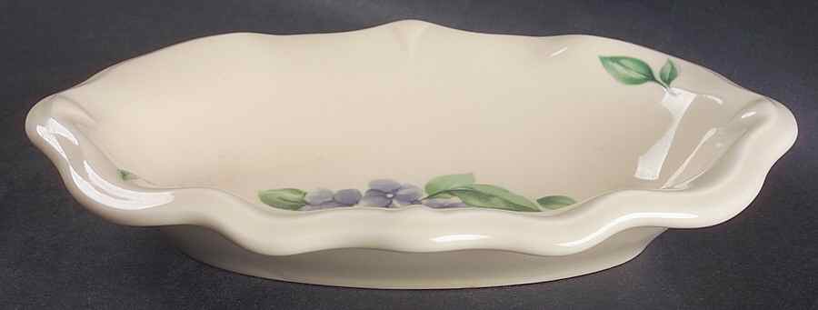 Garden Party (Garden Impressions) 9" Fluted Relish by Pfaltzgraff-1