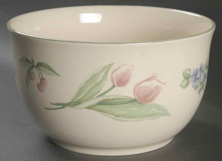Garden Party (Garden Impressions) 9" Salad Serving Bowl by Pfaltzgraff-1