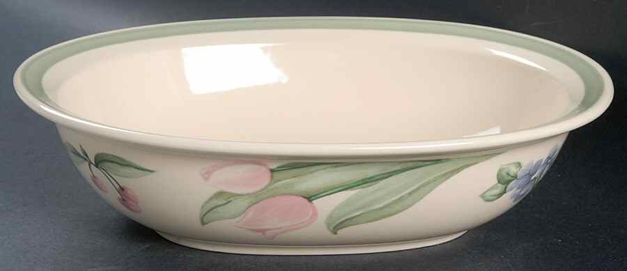 Garden Party (Garden Impressions) 10" Oval Vegetable Bowl by Pfaltzgraff-1