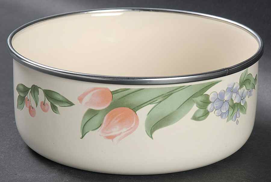 Garden Party (Garden Impressions) 5" Metal Bowl by Pfaltzgraff-1