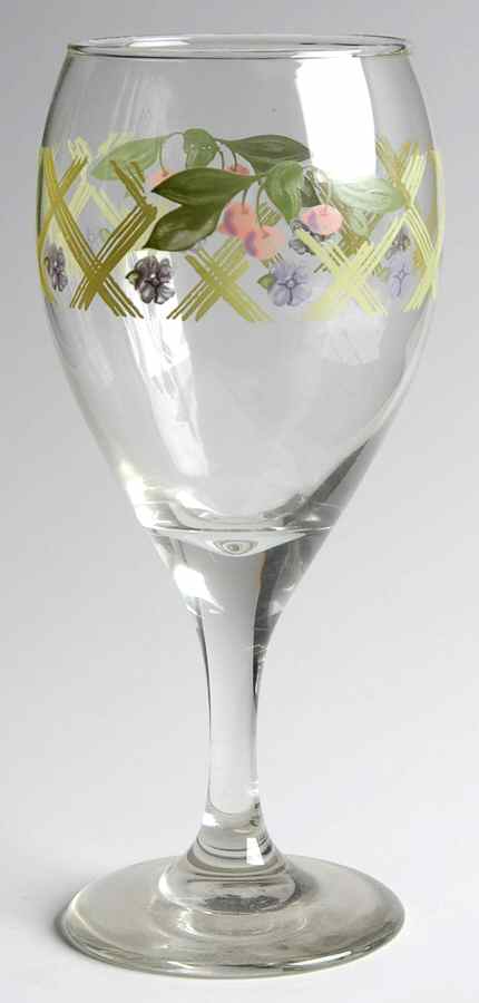 Garden Party (Garden Impressions) Glassware Wine Goblet by Pfaltzgraff-1