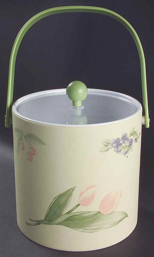 Garden Party (Garden Impressions) Plastic Ice Bucket & Lid by Pfaltzgraff-1