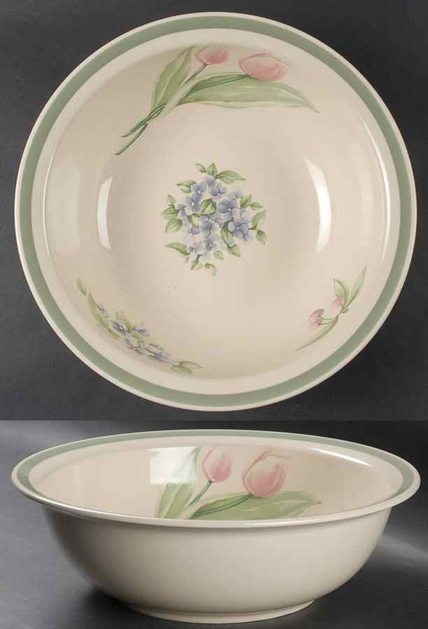 Garden Party (Garden Impressions) 11" Large Salad Serving Bowl by Pfaltzgraff-1