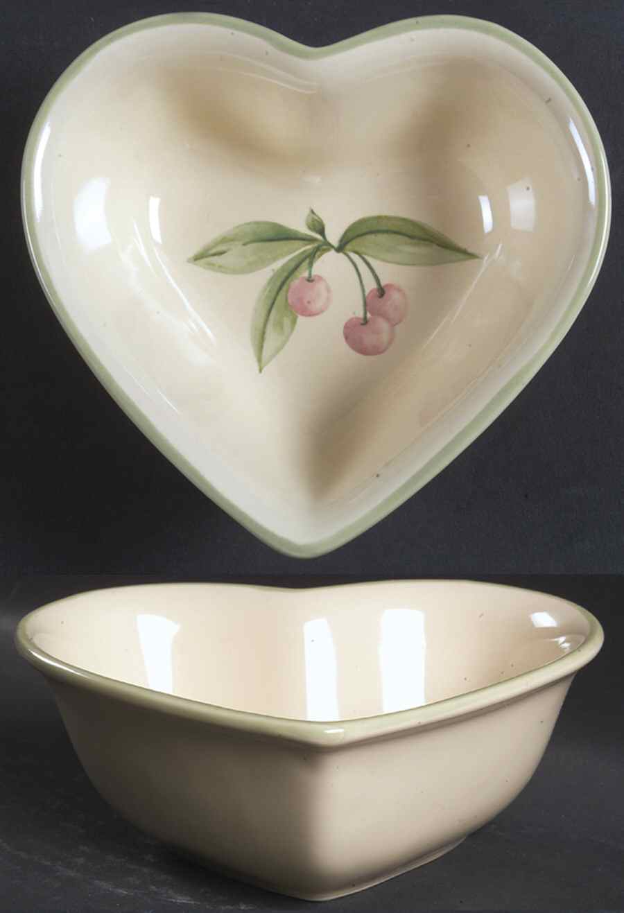 Garden Party (Garden Impressions) 6" Heart Shaped Bowl by Pfaltzgraff-1