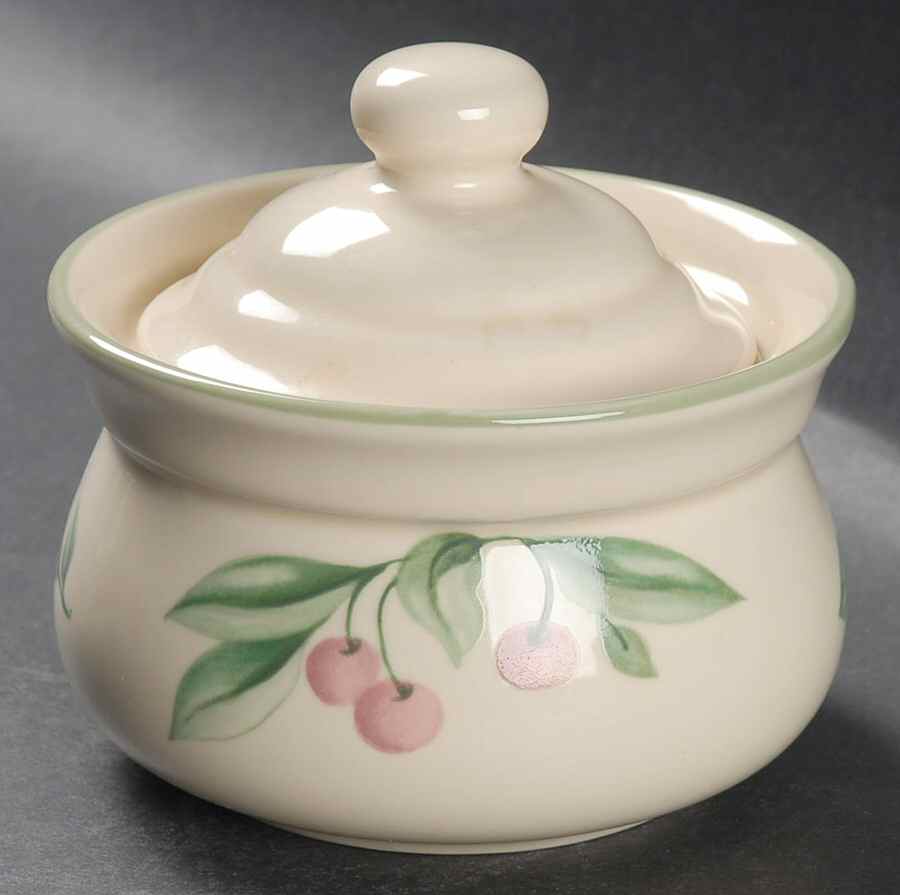 Garden Party (Garden Impressions) Sugar Bowl & Lid by Pfaltzgraff-1