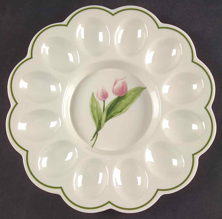 Garden Party (Garden Impressions) Melamine Deviled Egg Plate by Pfaltzgraff-1