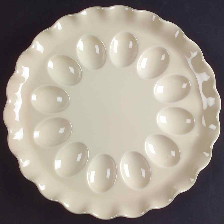 Garden Party (Garden Impressions) Fluted Deviled Egg Plate by Pfaltzgraff-1