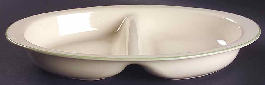 Garden Party (Garden Impressions) 14" Oval Divided Vegetable Bowl by Pfaltzgraff-1