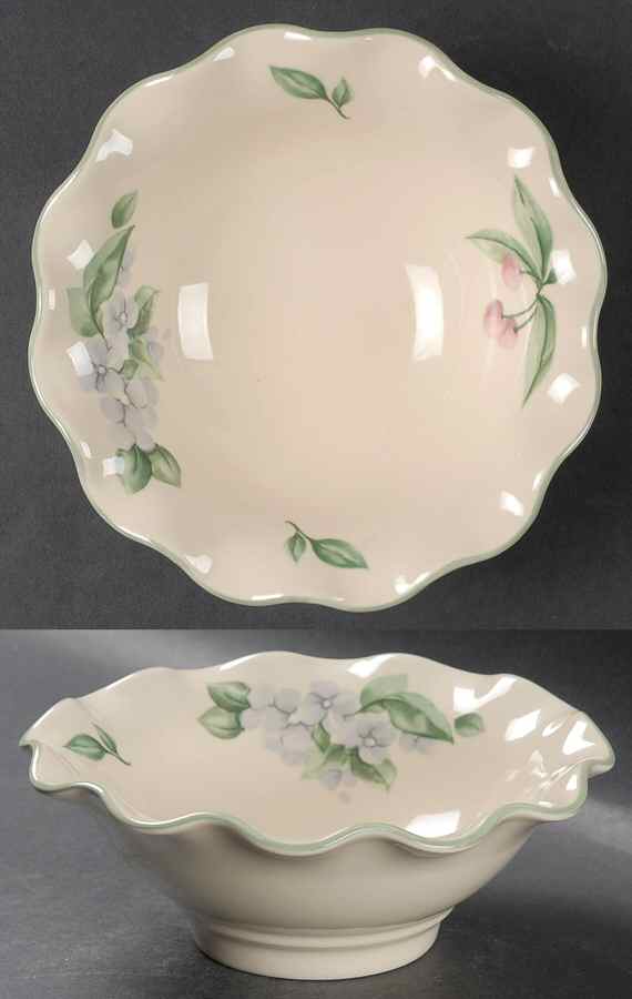Garden Party (Garden Impressions) Small Round Fluted Bowl by Pfaltzgraff-1