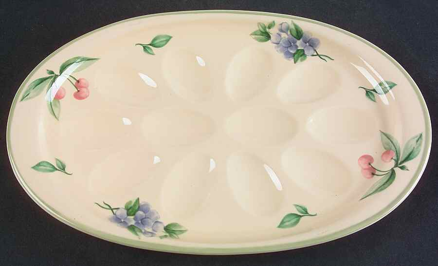 Garden Party (Garden Impressions) Deviled Egg Plate by Pfaltzgraff-1