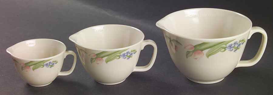 Garden Party (Garden Impressions) 3 Piece Melamine Measuring Cup Set by Pfaltzgraff-1
