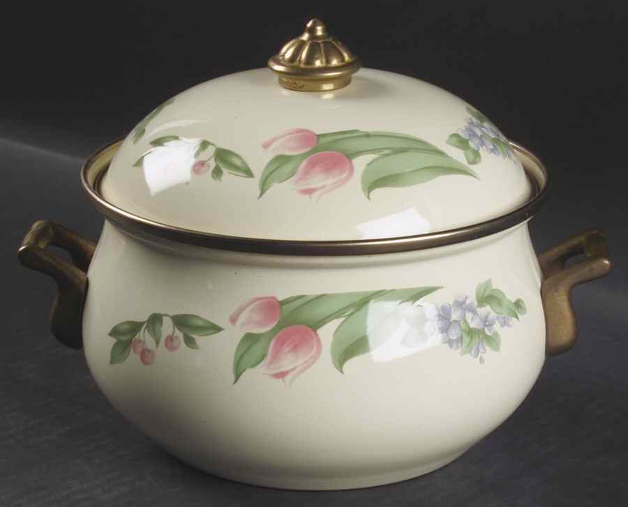 Garden Party (Garden Impressions) 2 Quart Metal Covered Casserole by Pfaltzgraff-1