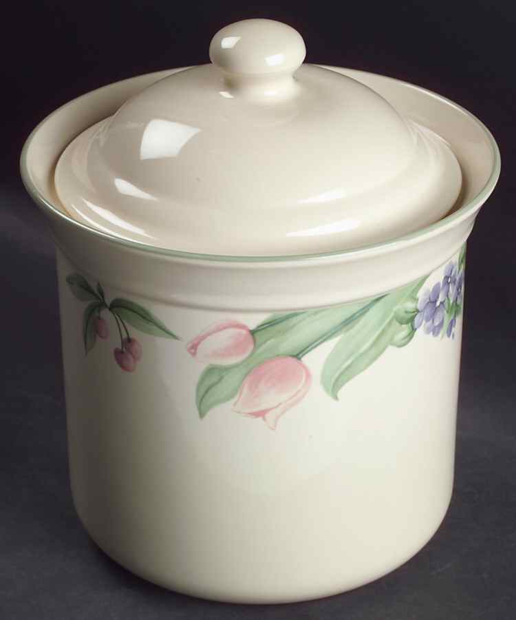 Garden Party (Garden Impressions) Extra Large Canister & Lid by Pfaltzgraff-1