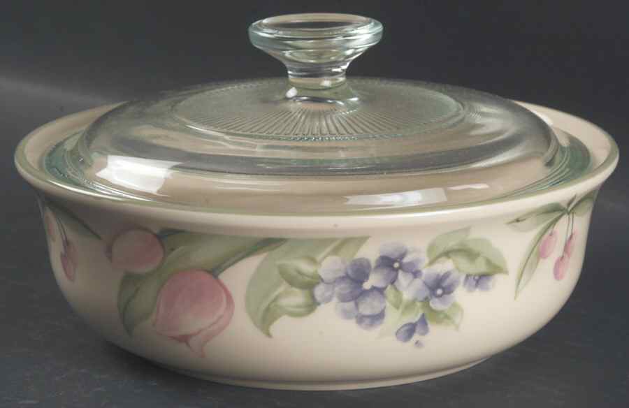 Garden Party (Garden Impressions) 1 Qt Round Covered Casserole by Pfaltzgraff-1