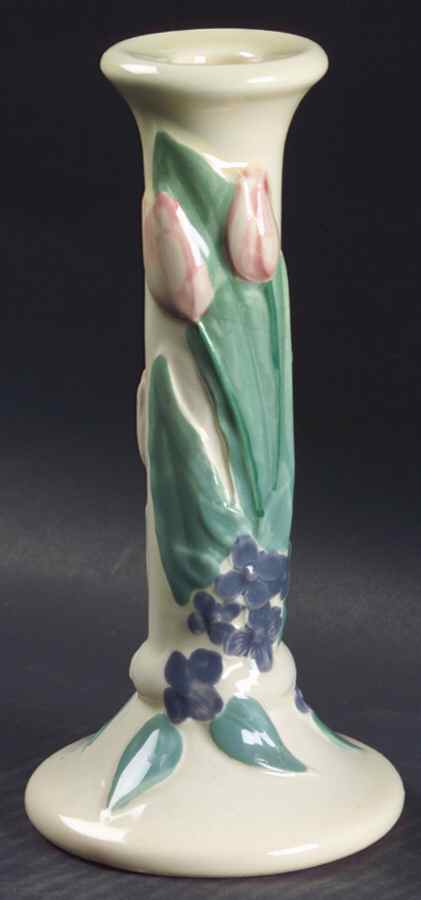 Garden Party (Garden Impressions) 7" Candlestick by Pfaltzgraff-1