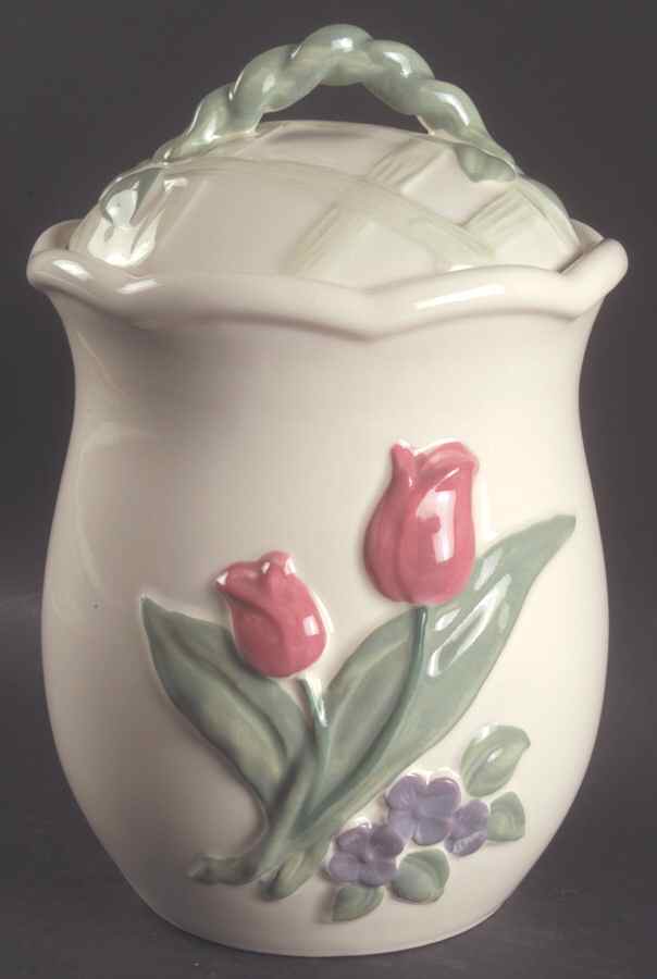 Garden Party (Garden Impressions) Extra Large Canister & Lid by Pfaltzgraff-1