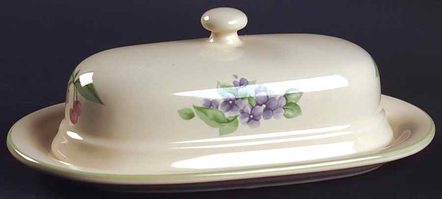 Garden Party (Garden Impressions) 1/4 Lb Covered Butter by Pfaltzgraff-1