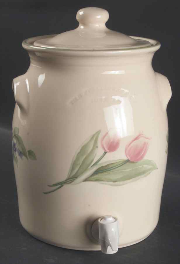 Garden Party (Garden Impressions) Beverage Crock & Lid by Pfaltzgraff-1