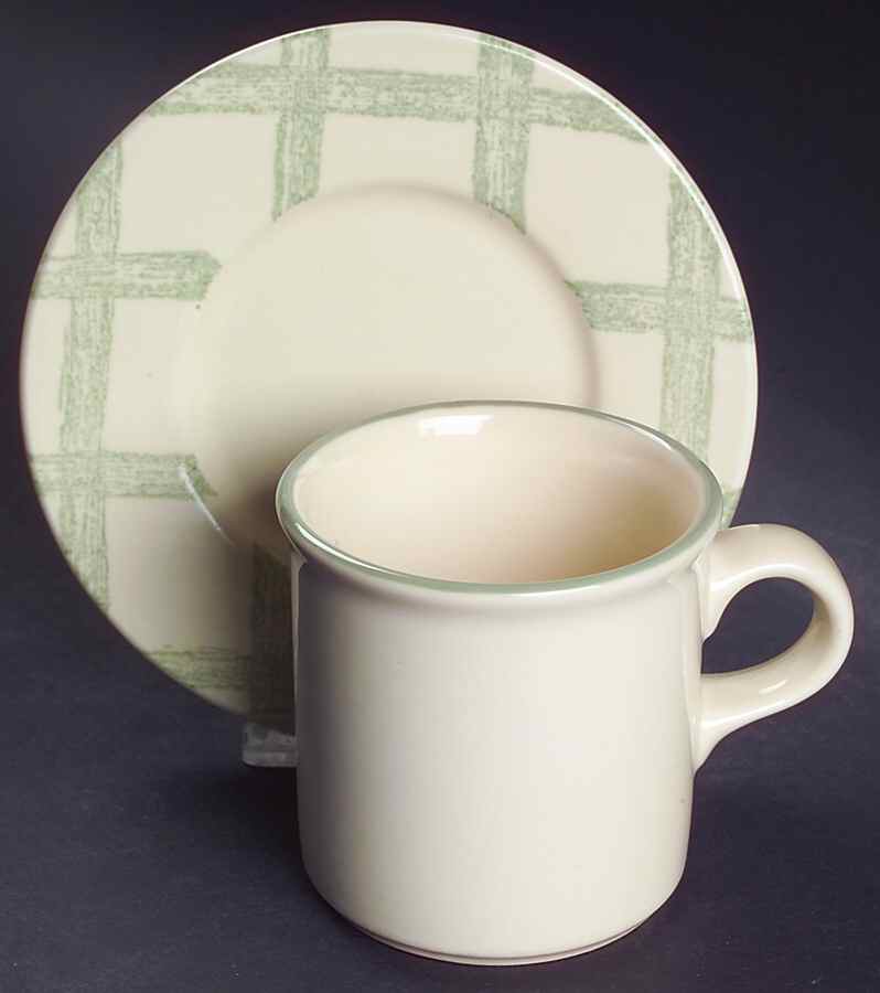 Garden Party (Garden Impressions) Flat Cup & Saucer Set by Pfaltzgraff-1