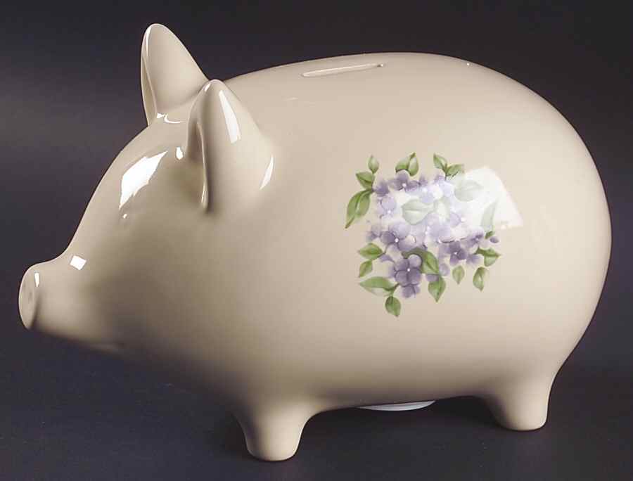 Garden Party (Garden Impressions) Piggy Bank by Pfaltzgraff-1