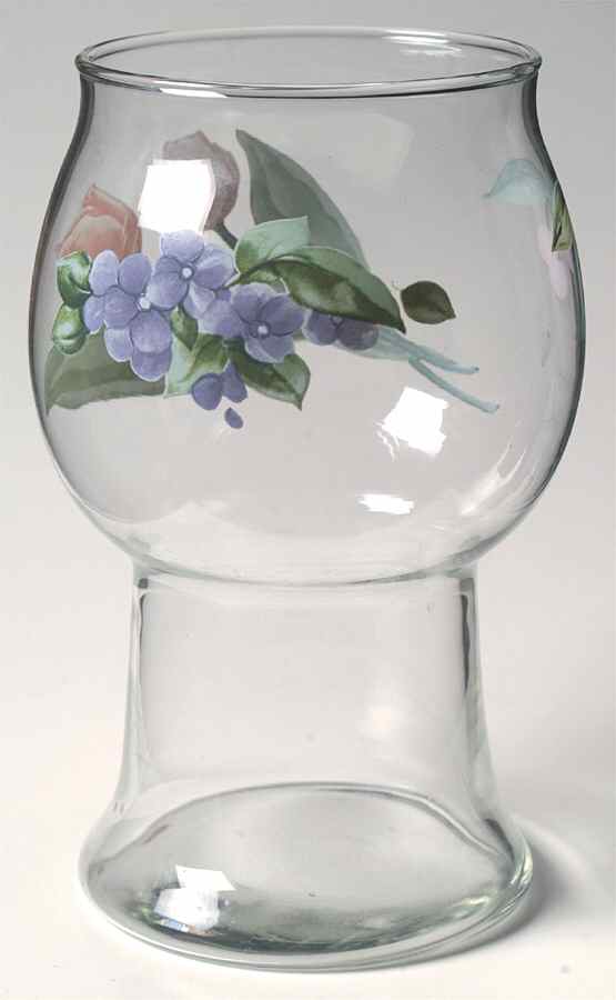 Garden Party (Garden Impressions) Glass Pillar Float Candleholder by Pfaltzgraff-1