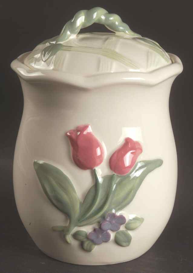 Garden Party (Garden Impressions) Medium Canister & Lid by Pfaltzgraff-1