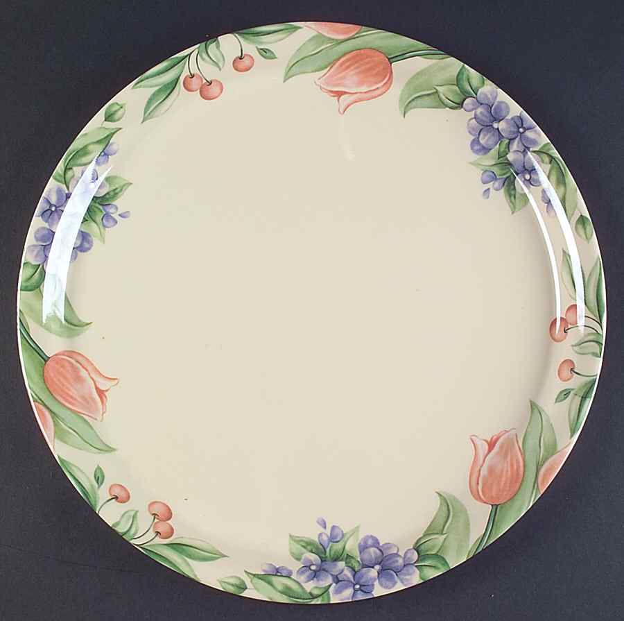 Garden Party (Garden Impressions) 14" Melamine Chop Plate (Round Platter) by Pfaltzgraff-1