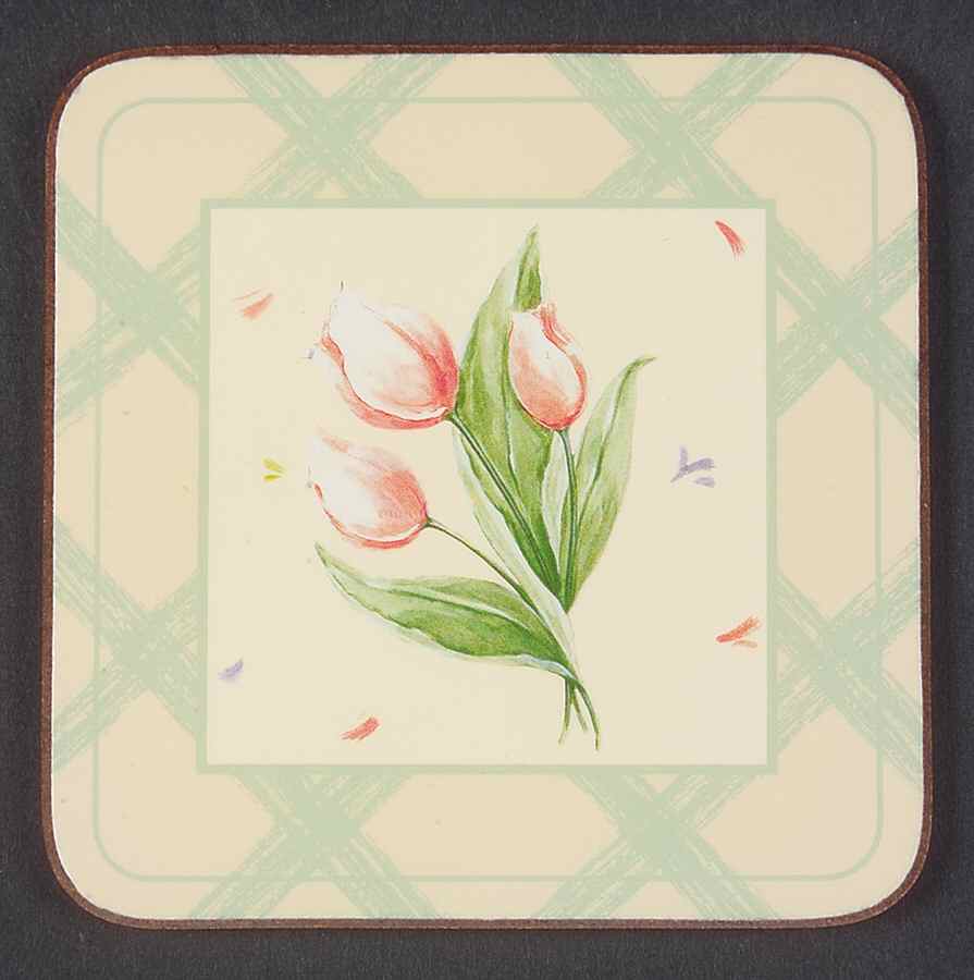 Garden Party (Garden Impressions) Cork Back Square Coaster by Pfaltzgraff-1