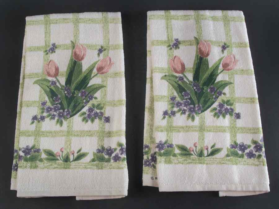 Garden Party (Garden Impressions) Cloth Dish Towel - Set of 2 by Pfaltzgraff-1