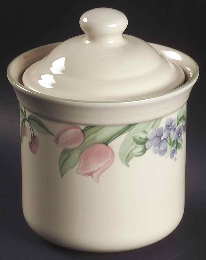 Garden Party (Garden Impressions) Small Canister & Lid by Pfaltzgraff-1