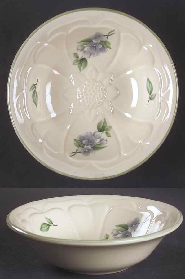 Garden Party (Garden Impressions) 7" Floral Embossed Bowl by Pfaltzgraff-1