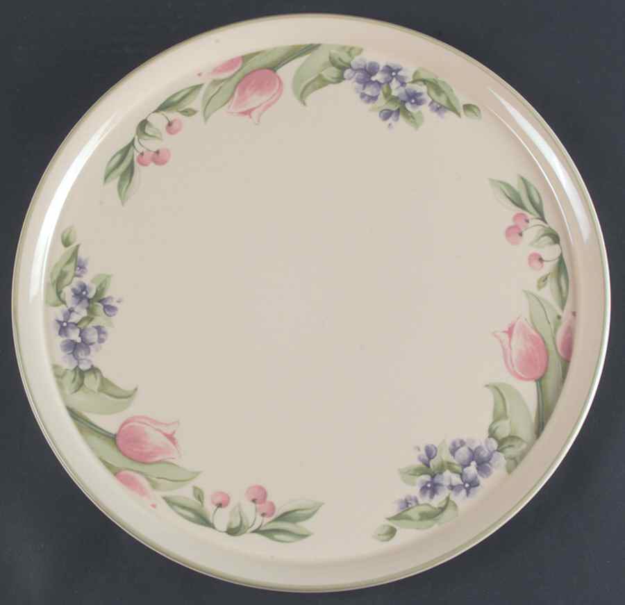 Garden Party (Garden Impressions) 12" Round Platter by Pfaltzgraff-1