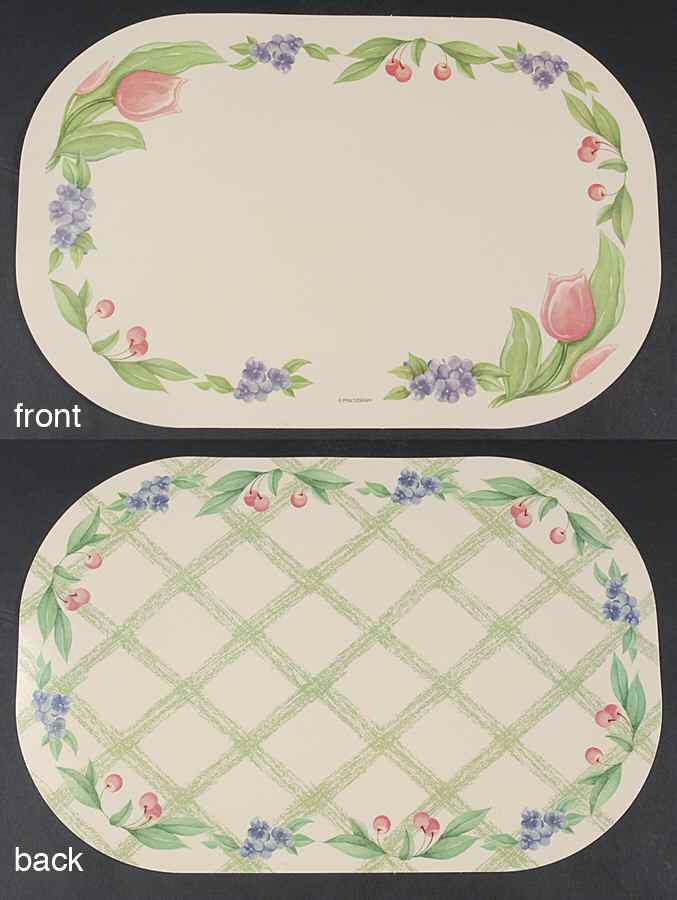 Garden Party (Garden Impressions) Reversible Vinyl Placemat by Pfaltzgraff-1