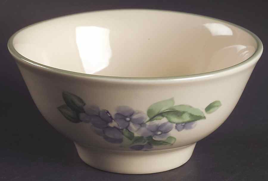 Garden Party (Garden Impressions) Pedestal Bowl by Pfaltzgraff-1