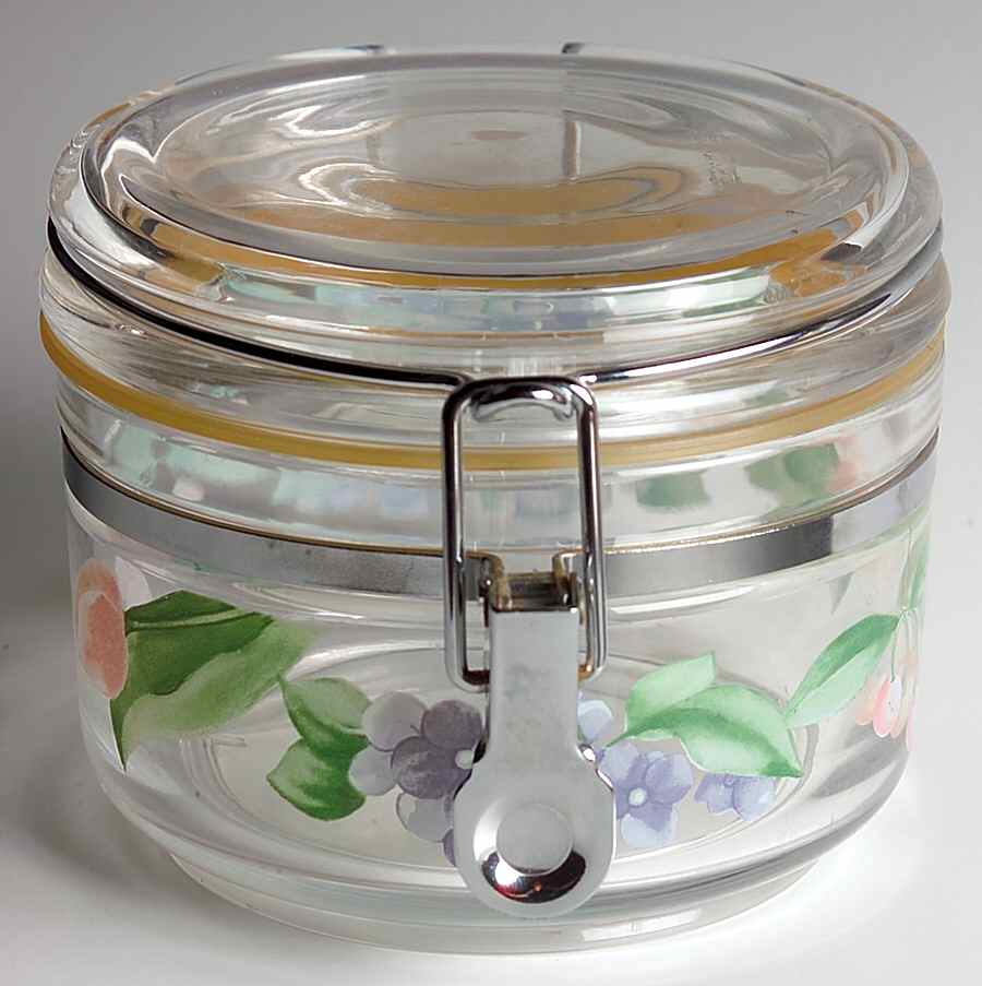Garden Party (Garden Impressions) Small Acrylic Storage Jar & Lid by Pfaltzgraff-1