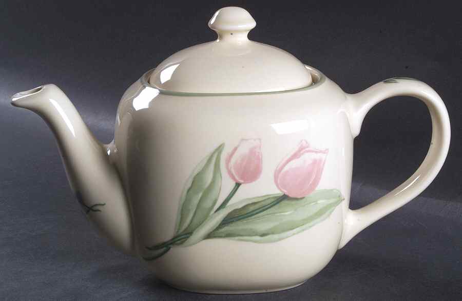 Garden Party (Garden Impressions) Oval Teapot & Lid by Pfaltzgraff-1