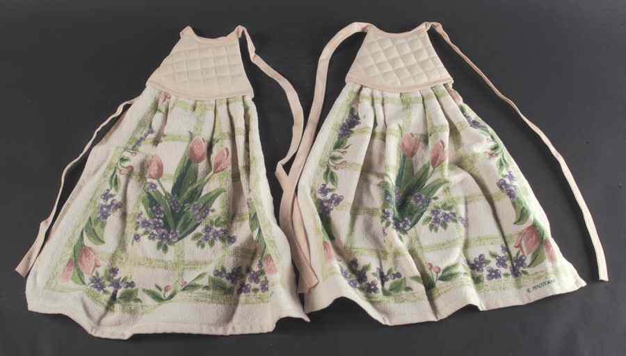 Garden Party (Garden Impressions) Cloth Tie Towel - Set of 2 by Pfaltzgraff-1