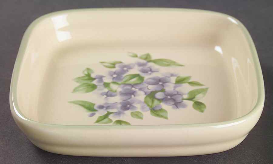 Garden Party (Garden Impressions) Individual Square Sandwich Server by Pfaltzgraff-1