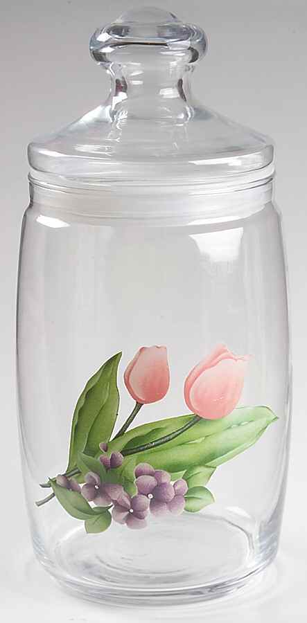 Garden Party (Garden Impressions) Medium Glassware Storage Jar & Lid by Pfaltzgraff-1