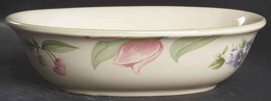 Garden Party (Garden Impressions) 8" Oval Vegetable Bowl by Pfaltzgraff-1