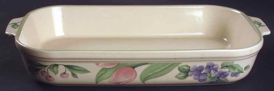 Garden Party (Garden Impressions) 13"  Rectangular Baker by Pfaltzgraff-1