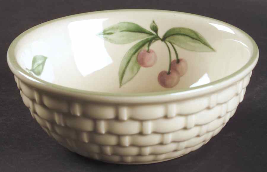 Garden Party (Garden Impressions) 5" Wicker Bowl by Pfaltzgraff-1