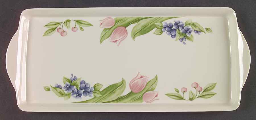 Garden Party (Garden Impressions) 15" Melamine Sandwich Tray by Pfaltzgraff-1